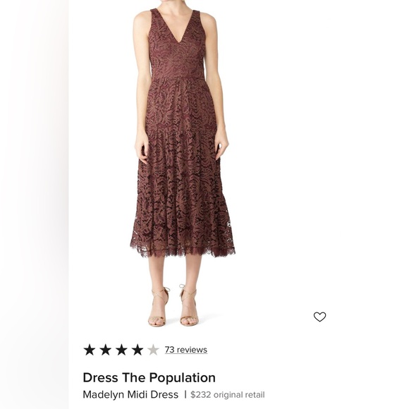 Dress the Population Dresses & Skirts - Dress the population lace midi dress